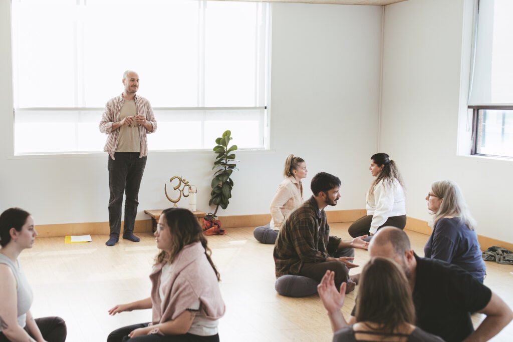 Authentic Relating workshops in Melbourne - Fundamentals of Authentic Relating during a paired activity
